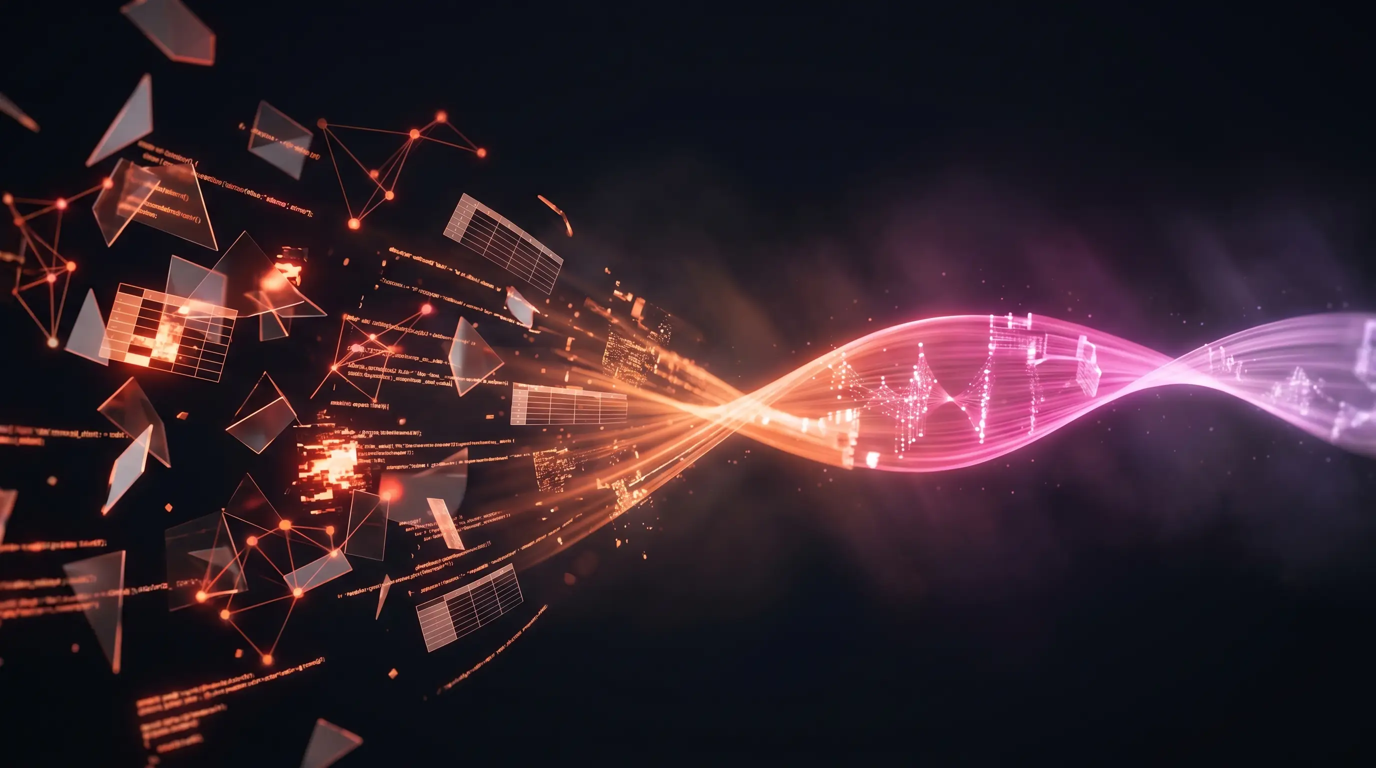 Datos fragmentados y dispersos convergiendo en un único flujo unificado y confiable